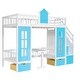 preview thumbnail 145 of 156, Modern Style Wooden Bunk Bed with Changeable Table, Upper Bed and Down Desk