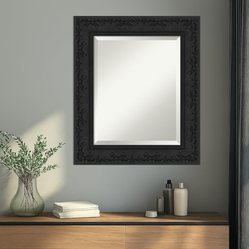 Luxe Beveled Framed Wall Mirror