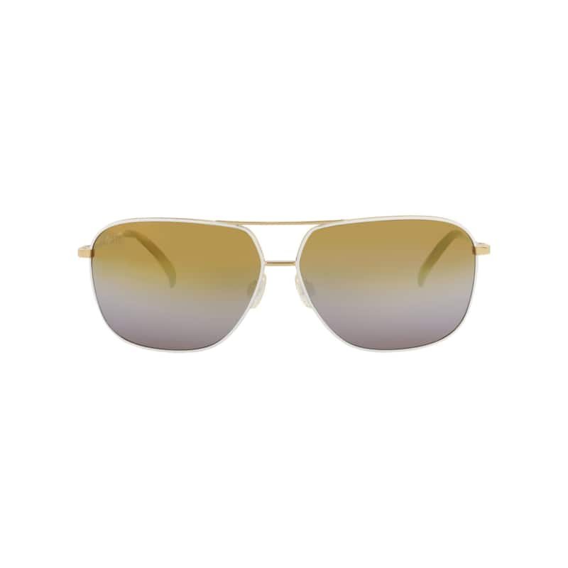 Maui Jim Aviator-Frame Monel Sunglasses - Gold Gold Gold - Gold - Grey Lens