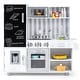 preview thumbnail 2 of 13, Pretend Play Kitchen for Kids with Real Sounds and Lights - 32.5" x 12" x 32" Silver