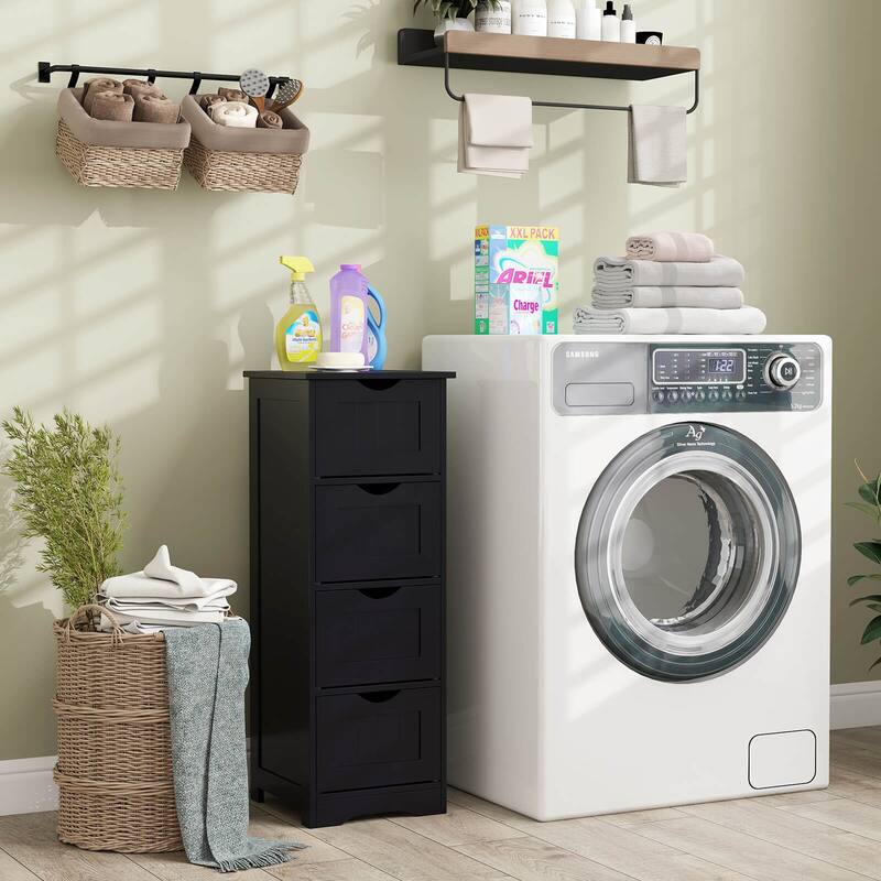 Costway 32.5'' Bathroom Floor Cabinet with Anti-tipping Device