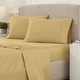 preview thumbnail 4 of 114, Superior Egyptian Cotton 1200 Thread Count Eco-Friendly Solid Sheet Set California King - Gold