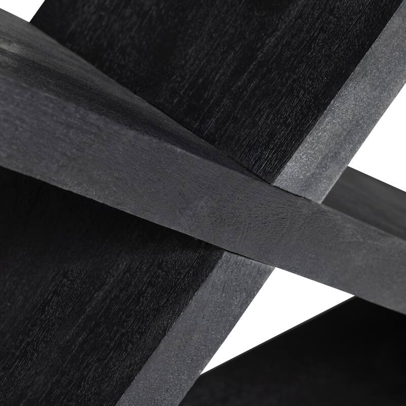 44 in. Black Solid Wood Accent_Console_Sofa Table