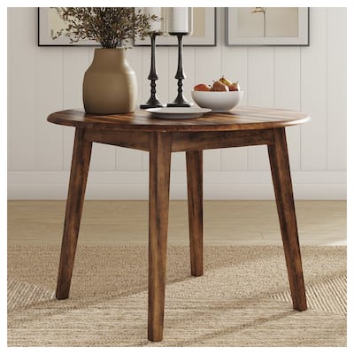Berringer Round Drop Leaf Table - 42" W x 42" D x 30.63" H