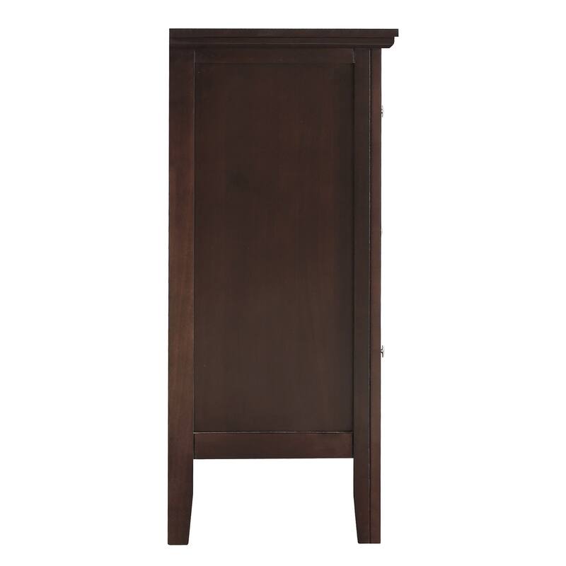 6-Drawer Espresso Dresser with Smooth Glide Drawers, Modern Design, and Spacious Bedroom Storage Solution