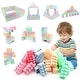 preview thumbnail 1 of 8, Gymax 64 pcs Building Blocks for Toddlers Montessori STEM Educational Multi - Kids