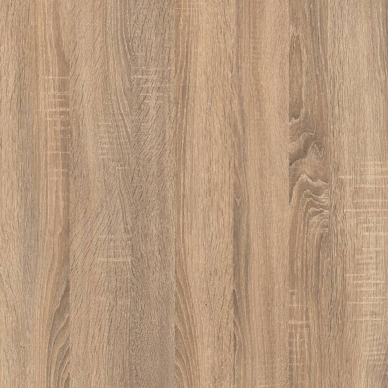 Roomfitters Chicago TV Stand for TVs up to 65 Inches with Glass Cabinet Doors, Natural Woodgrain Finish