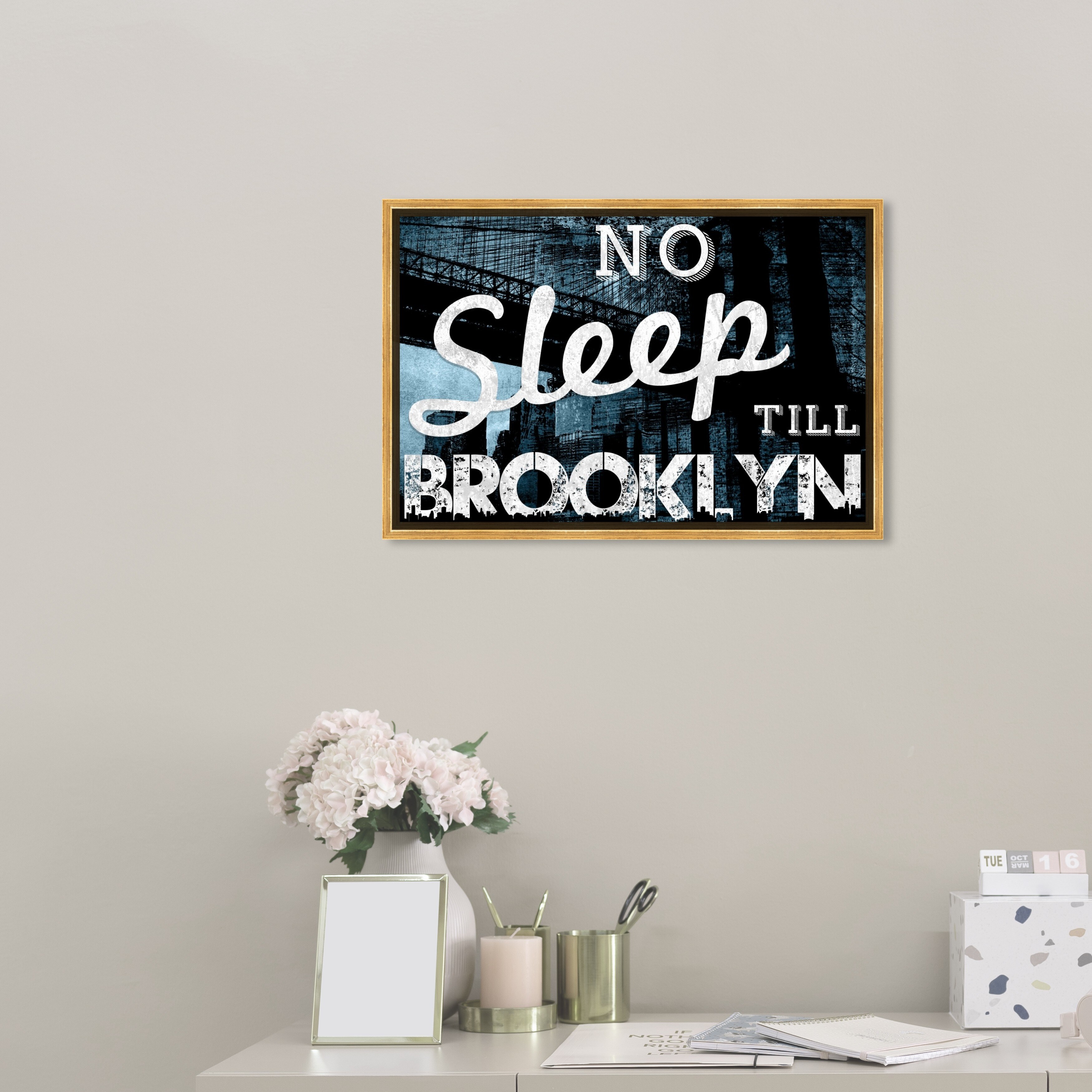 Shop Oliver Gal No Sleep Till Brooklyn Typography And Quotes