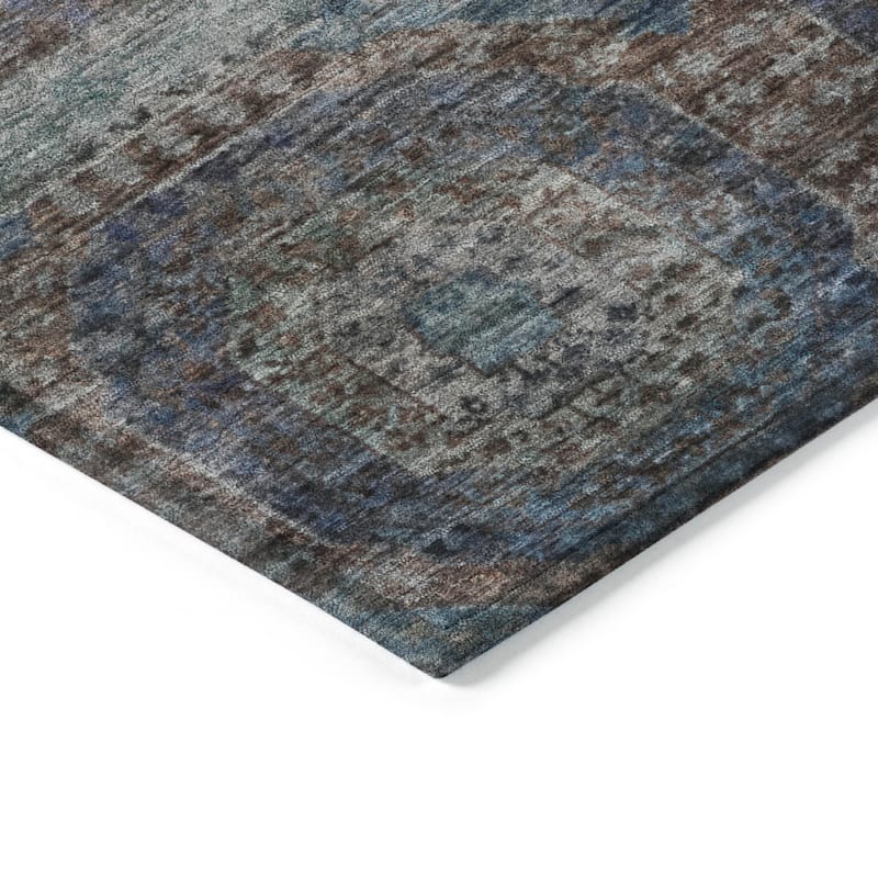 HomeRoots Medallion Transitional Rectangle Outdoor Rug