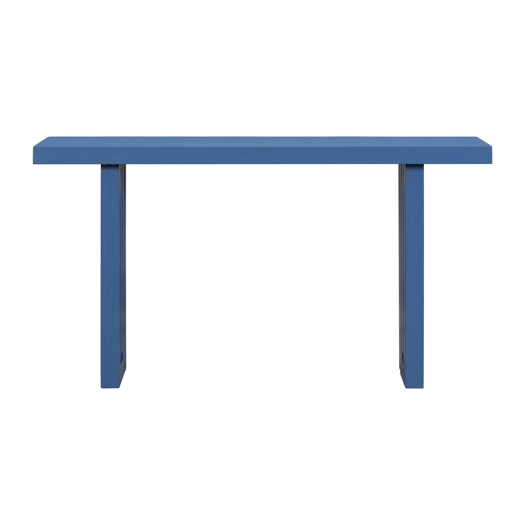 59" MDF Console Table with Artistic Side Panels