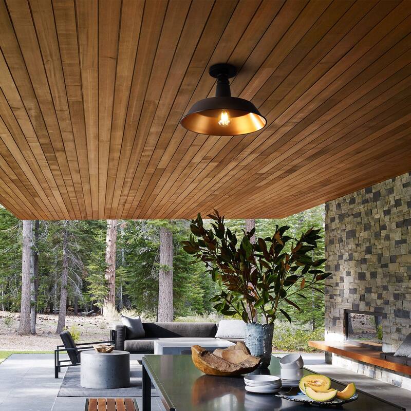 Cassidy 14" LED Semi-Flush Mount, by JONATHAN Y