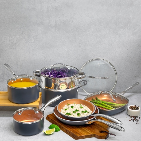 Gotham Steel Diamond 12pc Non Stick Cookware Set. Opens flyout.