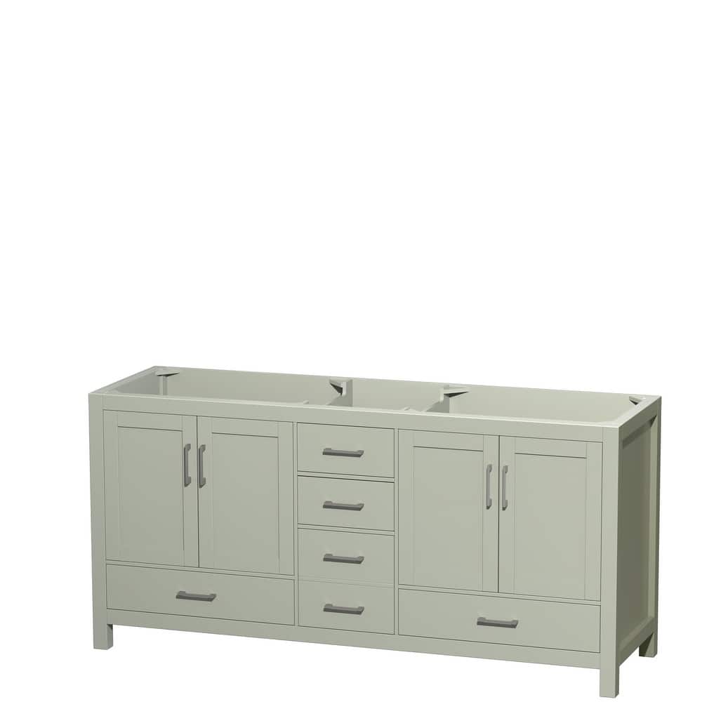 Wyndham Collection Sheffield Double Vanity Cabinet