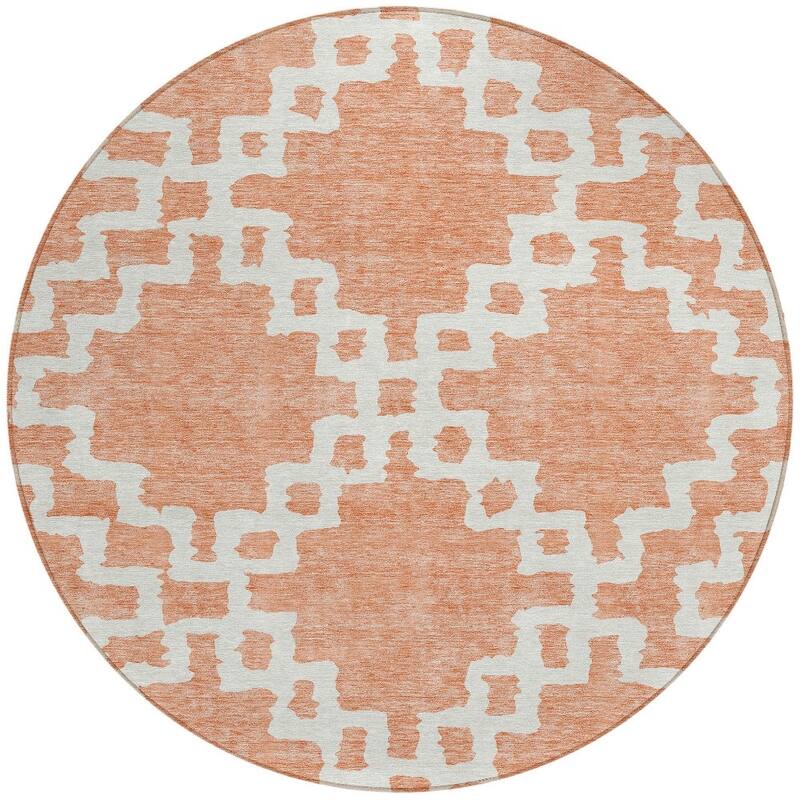 HomeRoots Geometric Transitional Rectangle Outdoor Rug