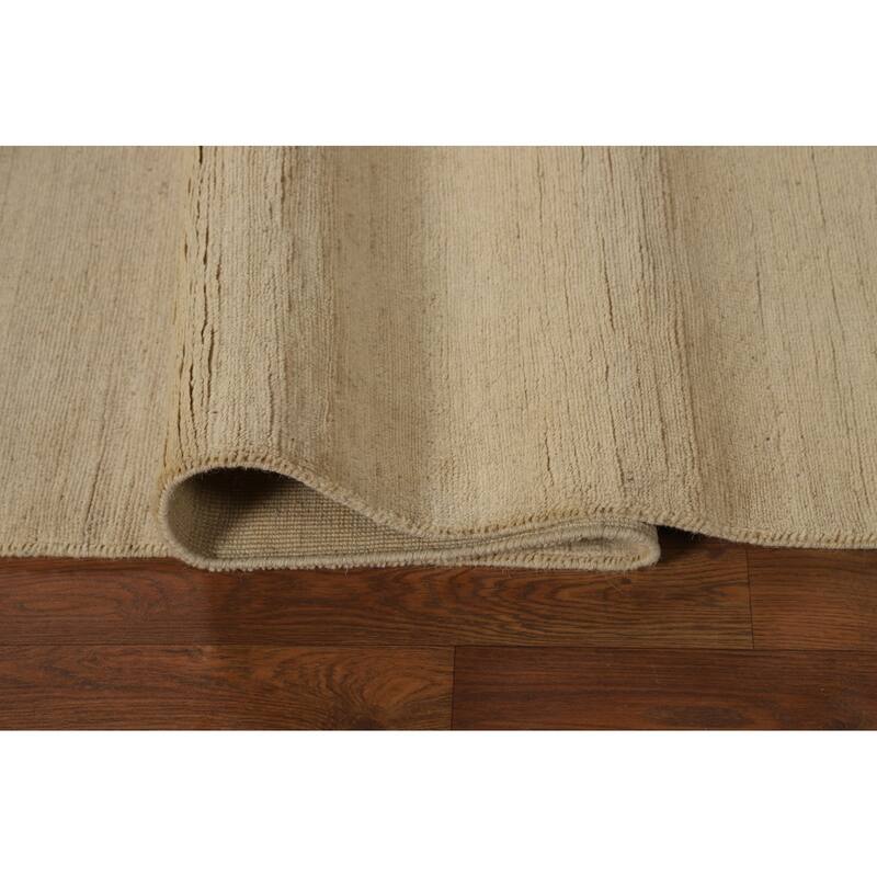 Contemporary Gabbeh Oriental Area Rug Hand-Knotted Wool Carpet - 6'0" x 8'10"