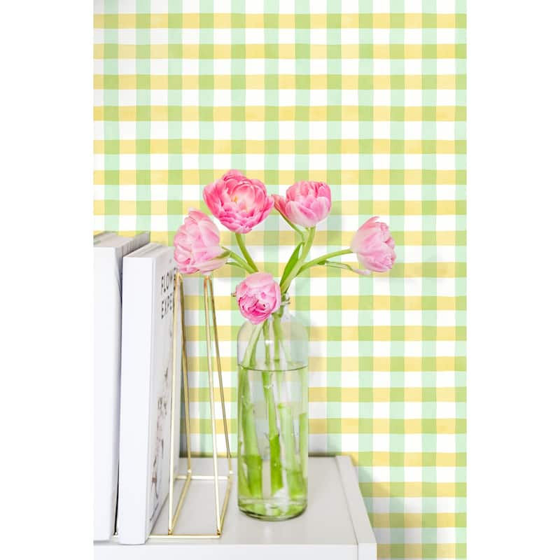 NextWall Spring Plaid Peel and Stick Wallpaper