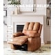preview thumbnail 2 of 73, Oversized power recliner with heat, massage, 360 degrees swivel, and cup holder.