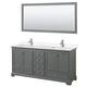 Option Dark Gray / Carrara Cultured Marble Top / Polished