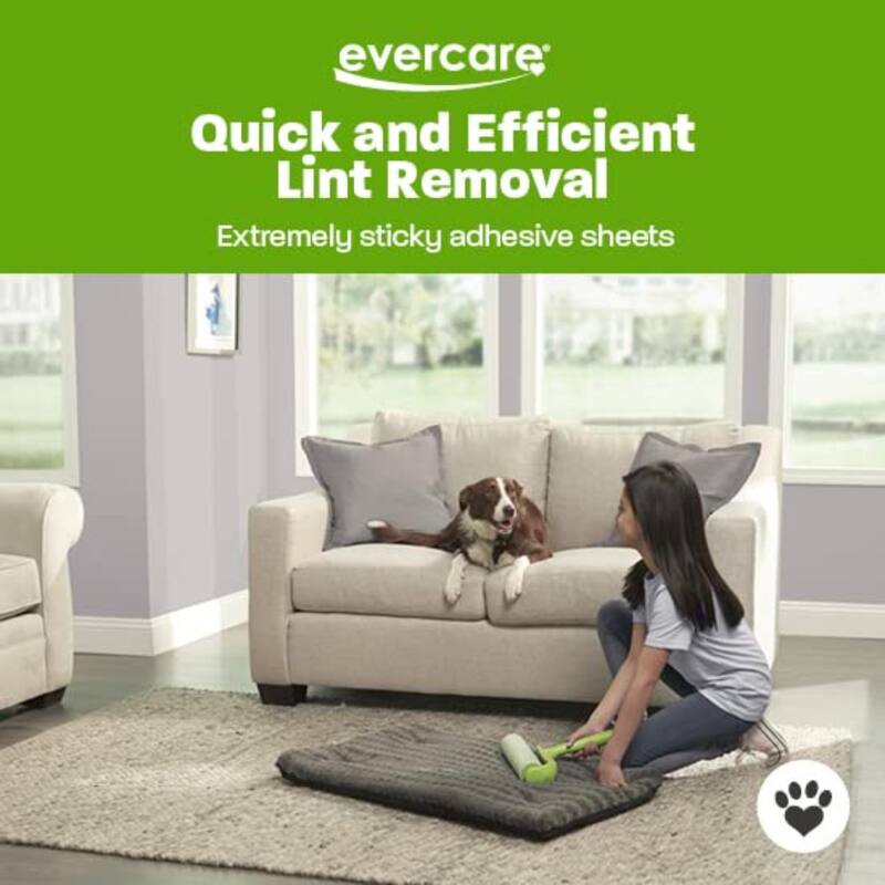 Evercare Ultra Sticky Pet Mega Lint Roller Value Pack with Lint Roller