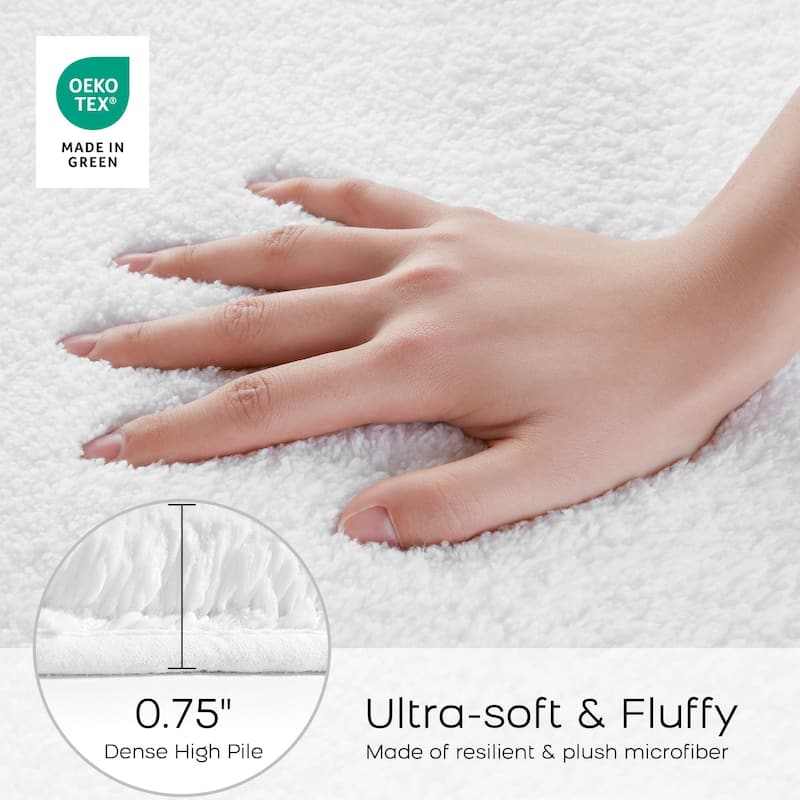 Madison Park Signature Marshmallow Bath Rug