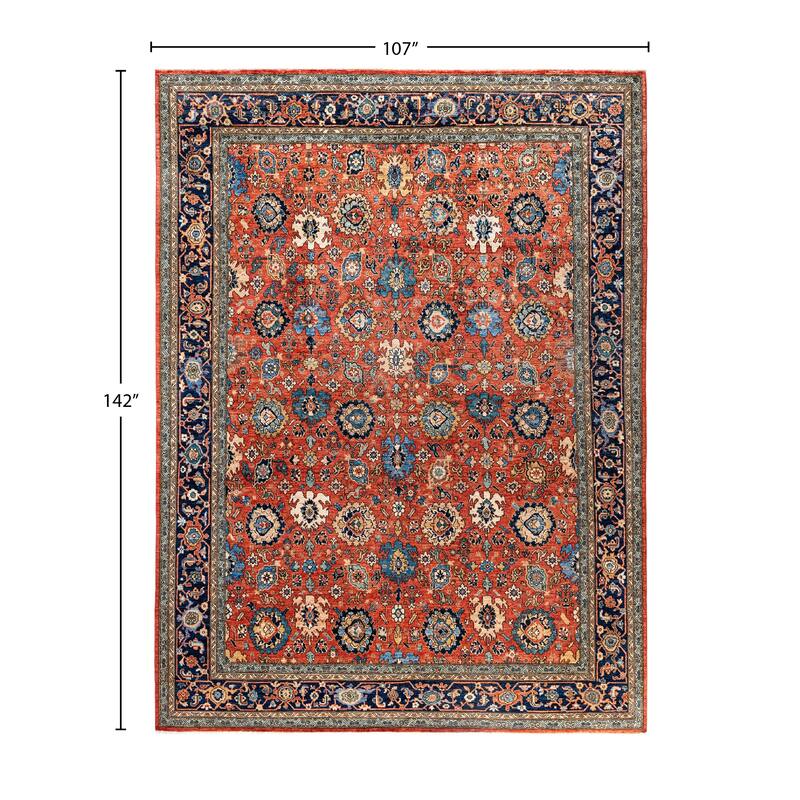 Serapi One-of-a-Kind Hand-Knotted Area Rug - Red - 8' 11" x 11' 10"