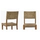 preview thumbnail 5 of 9, Couture 17.6" Wide Weave Seagrass Rattan Dining chairs - 17.6"W x 20.8"L x 35.6"H