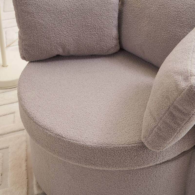 Multifunctional Teddy Fabric Chair for Living Room