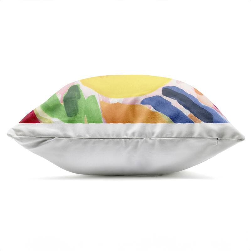 Stupell Vivid Lively Florals Printed Outdoor Throw Pillow Design by June Erica Vess