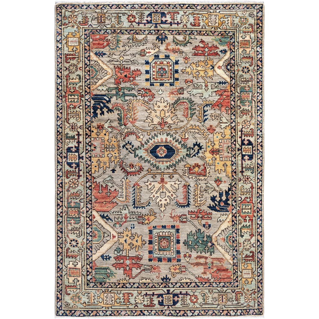 Serapi One-of-a-Kind Hand-Knotted Area Rug - Gray - 3' 11" x 5' 10"