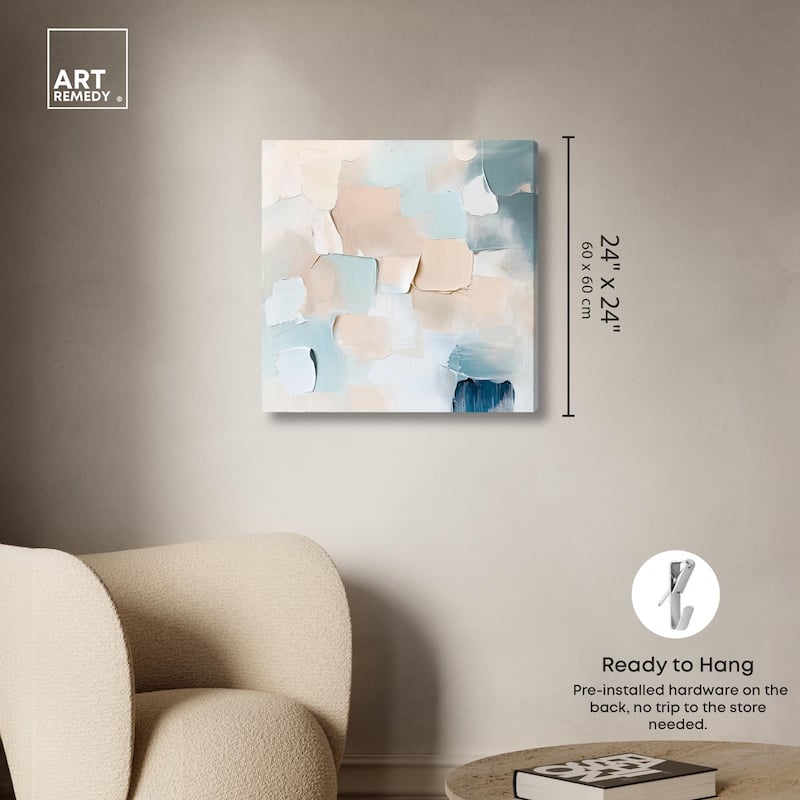 Celadon Haze I Canvas by Art Remedy, Gallery Wrapped