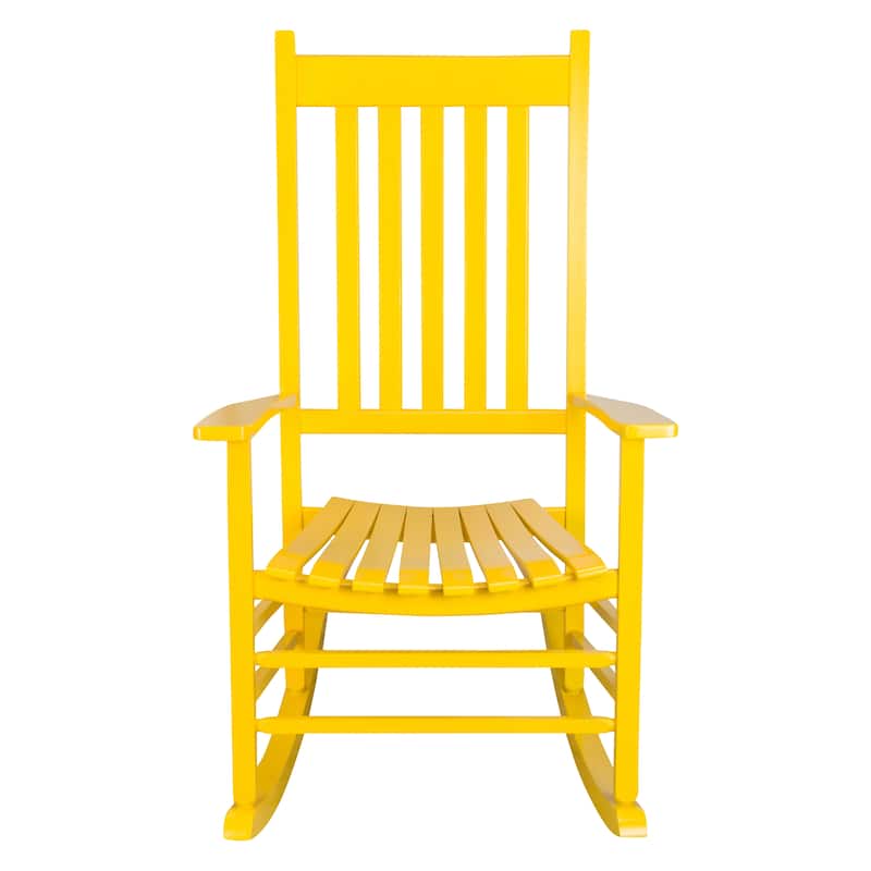 Heritage Solid Wood Outdoor Patio Rocking Chair Rocker (Set of 2)