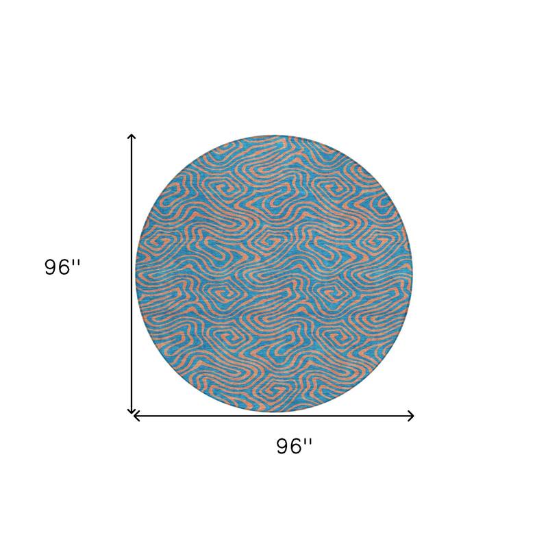 HomeRoots Abstract Transitional Rectangle Outdoor Rug