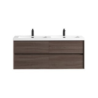 Kingdee 60D" Wall Mounted Vanity with Reinforced Acrylic Sink