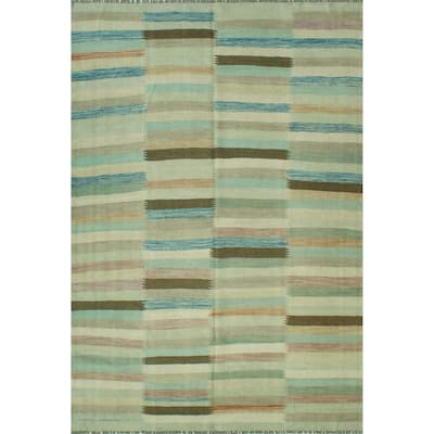 Noori Rug Sun Faded Flatweave Nezha Brown/Ivory Rug - 6'6" x 9'8"