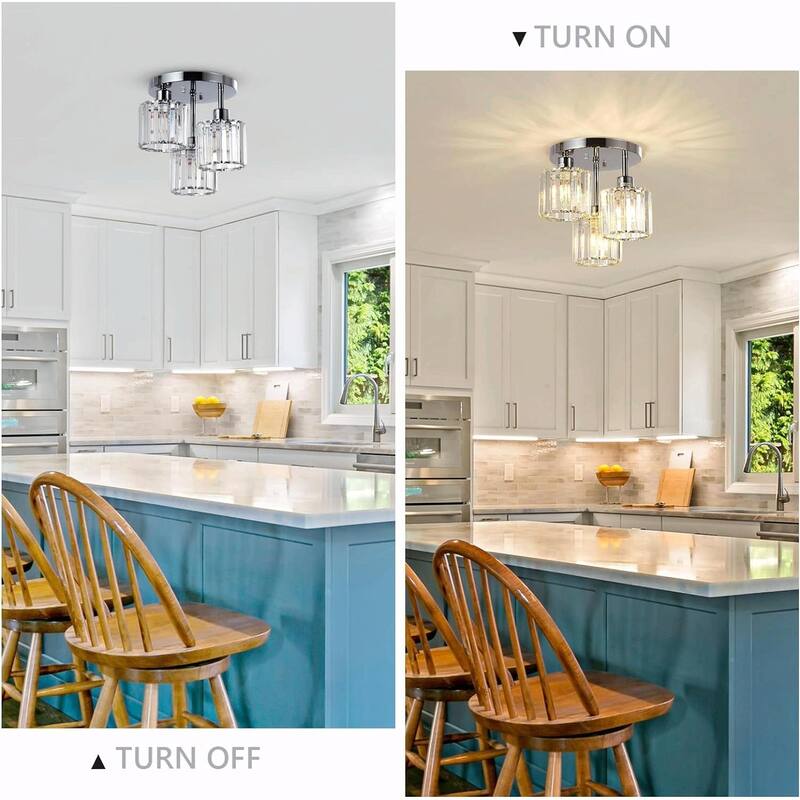 Gorgeous Crystal Ceiling Light Fixture - Elegant Design, Wide Application
