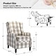 preview thumbnail 35 of 63, HULALA HOME Damaris Mid-Century Modern Manual Pushback Recliner with Wingback Design Set of 2