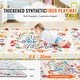preview thumbnail 3 of 8, Multi-Color Soft Foldable Baby Activity Crawling Mat with Alphabet Design and Machine Washable - 79” L x 71” W