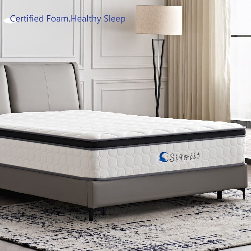 Sigolit 12 In Hybrid Memory Foam Mattress