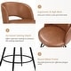 preview thumbnail 25 of 61, Swivel Bar Stools Set Of 2/3/4, Metal Bar Stools, Modern Upholstered Bar Stools For Kitchen Island - 20.3"W X 20.3"D X 39"H