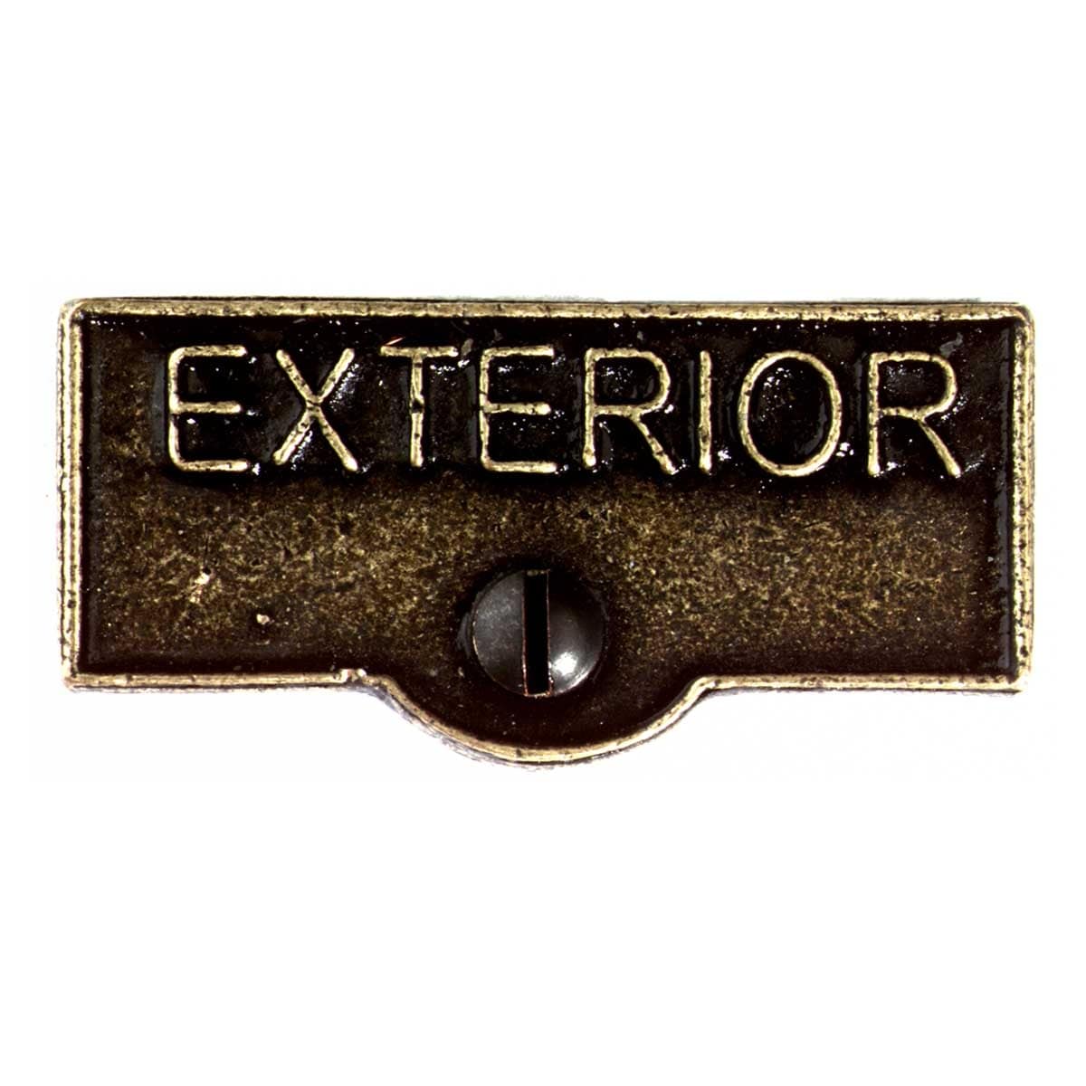 Switch Plate Tags Exterior Name Signs Labels Cast Brass Overstock 14047632