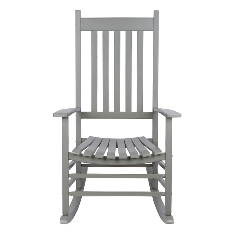 Heritage Solid Wood Outdoor Patio Rocking Chair Rocker (Set of 2)