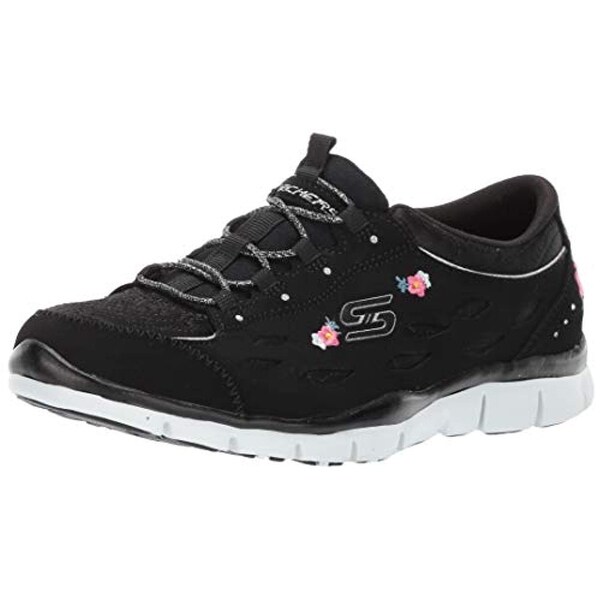 Shop Skechers Women's Gratis-Divine Bloom Sneaker, BKW ...