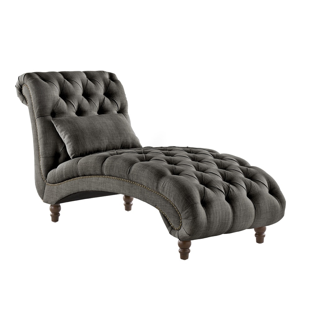 Knightsbridge Tufted Oversized Chaise Lounge by iNSPIRE Q Artisan