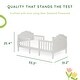 preview thumbnail 9 of 19, Sweetpea Baby Rose 3-in-1 Convertible Toddler Bed