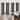 Deconovo Silver Line and Dots Curtains(4 Panel)