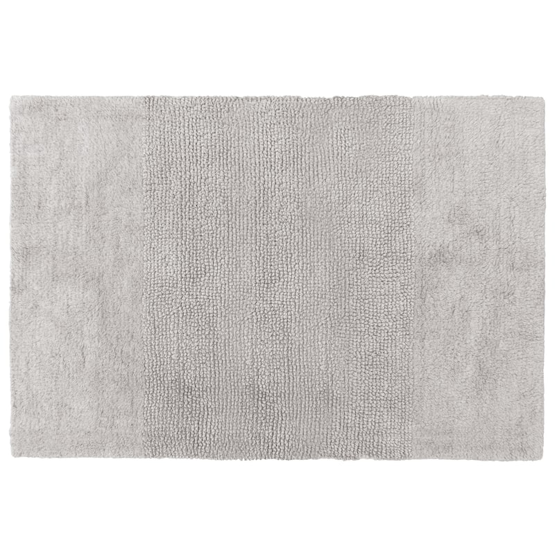 Juicy Couture Brooklyn Vintage Reversible Bath Rug - 20" x 34" - Silver