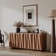 preview thumbnail 4 of 9, 60"Mid Century Sideboard Buffet Cabinet with 3D Doors,Kitchen Storage Cabinet Credenza with 4 Doors and 2 Shelves