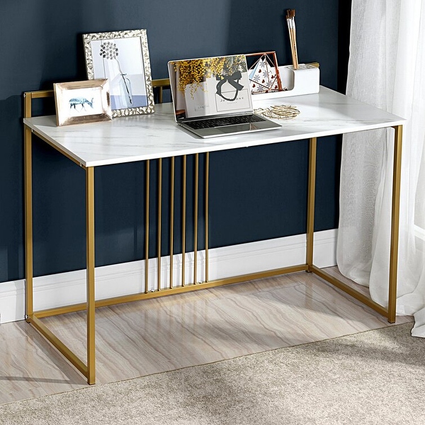 Marble and gold desk cheap