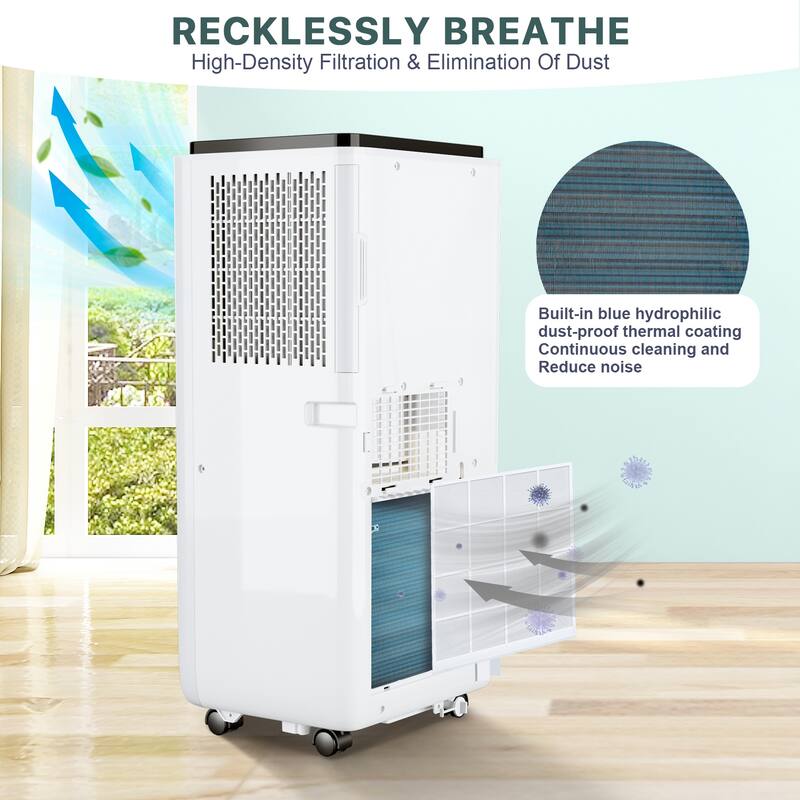 10000 BTU Portable Air Conditioner with Remote Control for Rooms up to 450 sq. ft