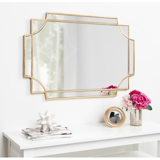 Shop Kate And Laurel Minuette Decorative Rectangle Wall Mirror